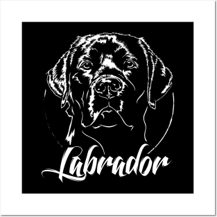 Funny Proud Labrador Retriever dog portrait lab mom Posters and Art